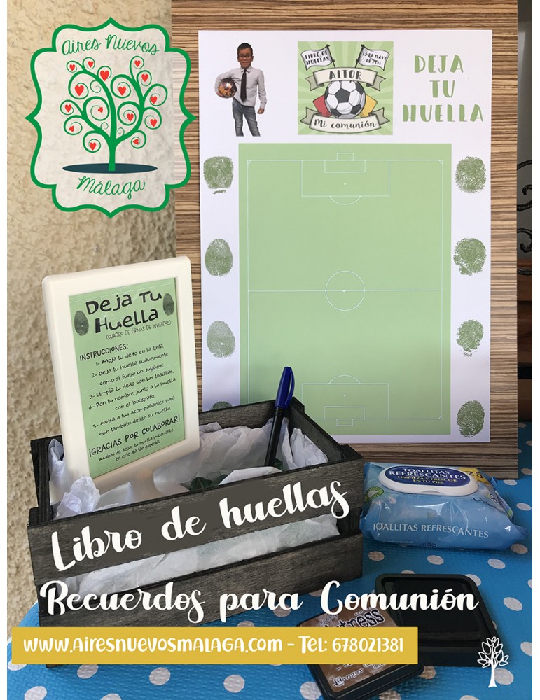 libro de huellas comunión